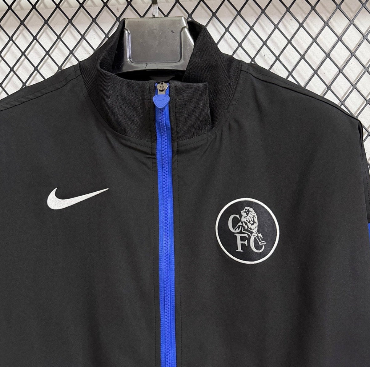 Chelsea Fc Black And Blue Windbreaker