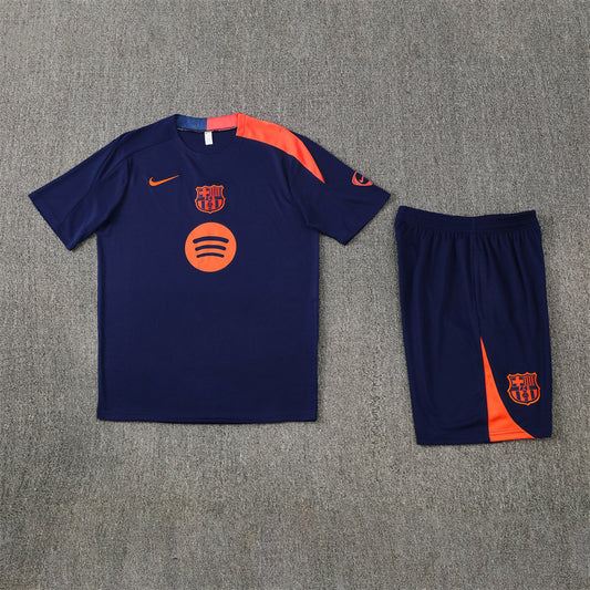 Barcelona T90 Blue Shorts Training Set