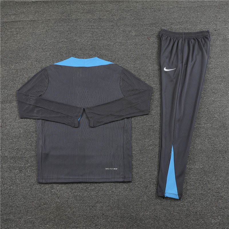 24/25 Tottenham Hotspur Dark Grey 1/4 Zip Tracksuit