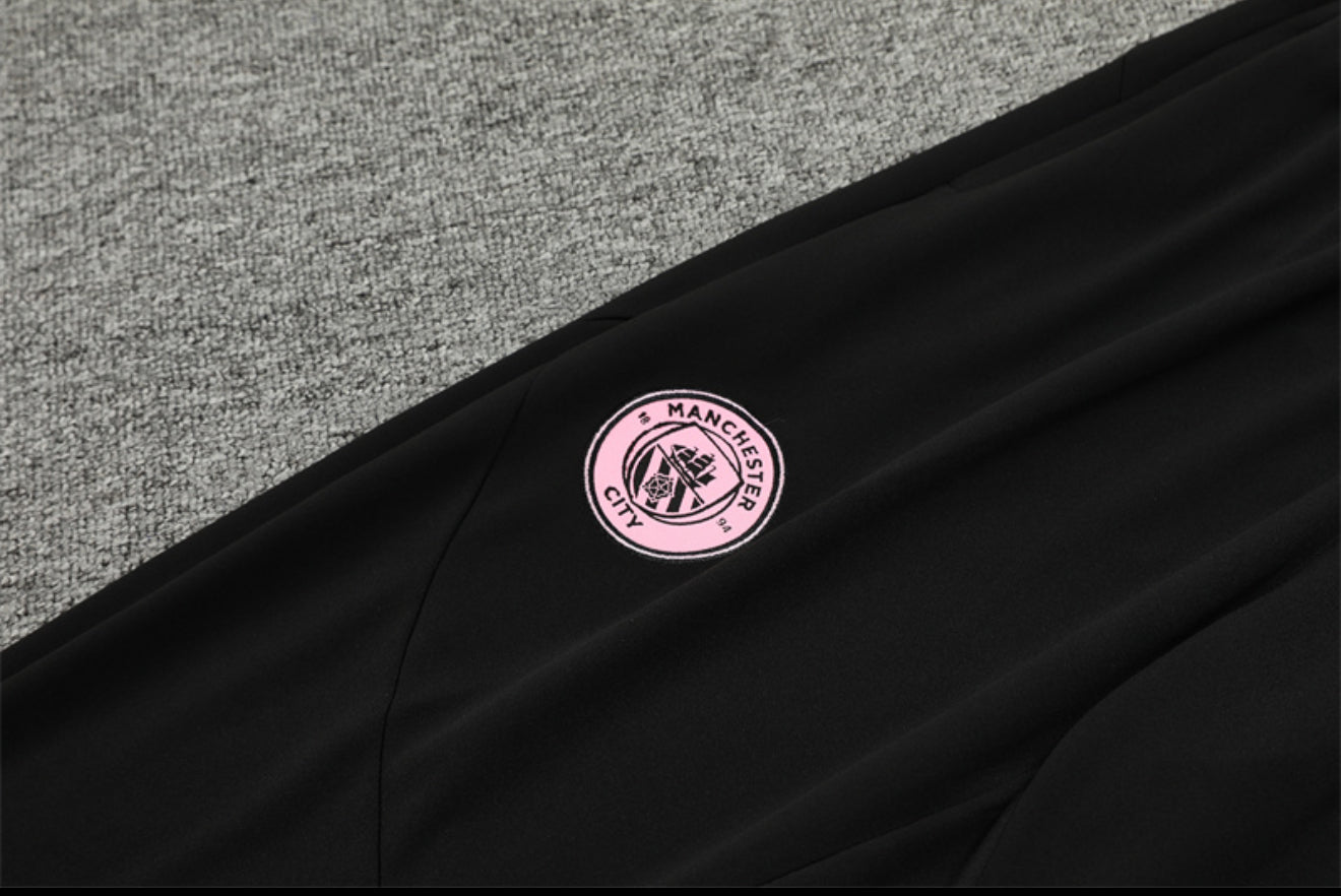 24/25 Manchester City Pink 1/4 Zip Tracksuit