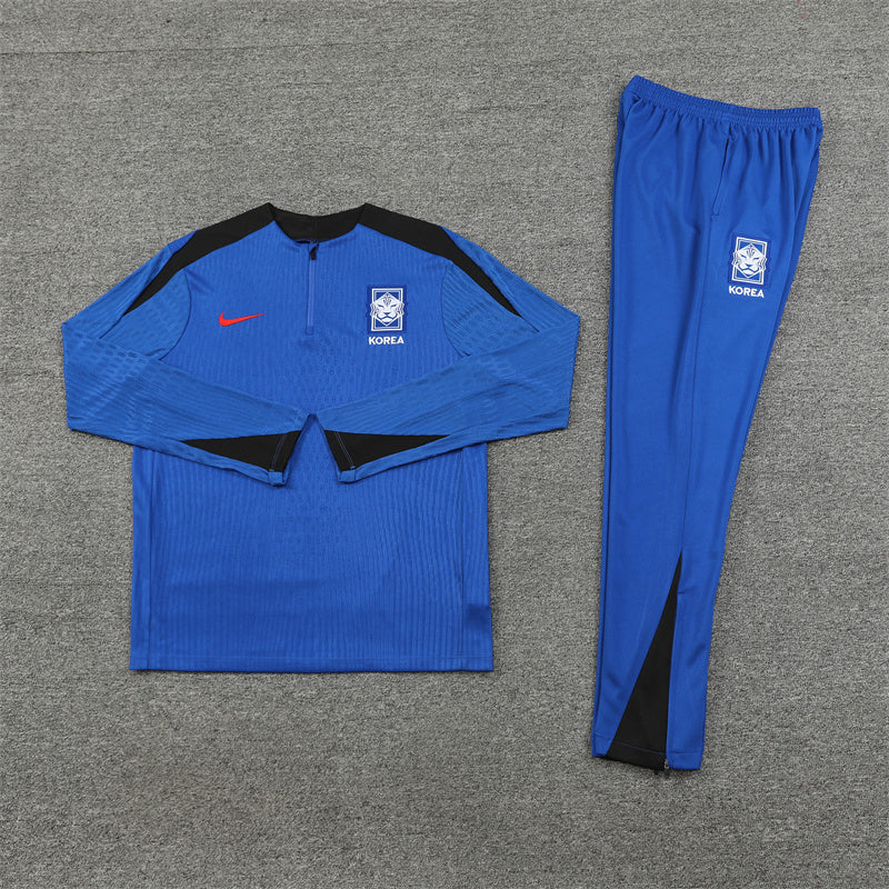 2025 South Korea Blue 1/4 Zip Tracksuit