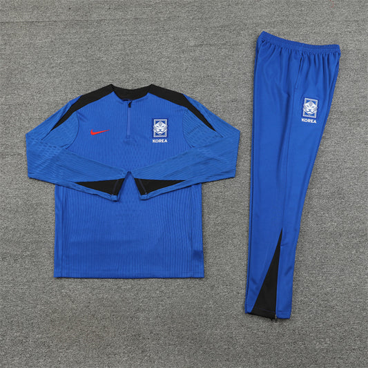 2025 South Korea Blue 1/4 Zip Tracksuit