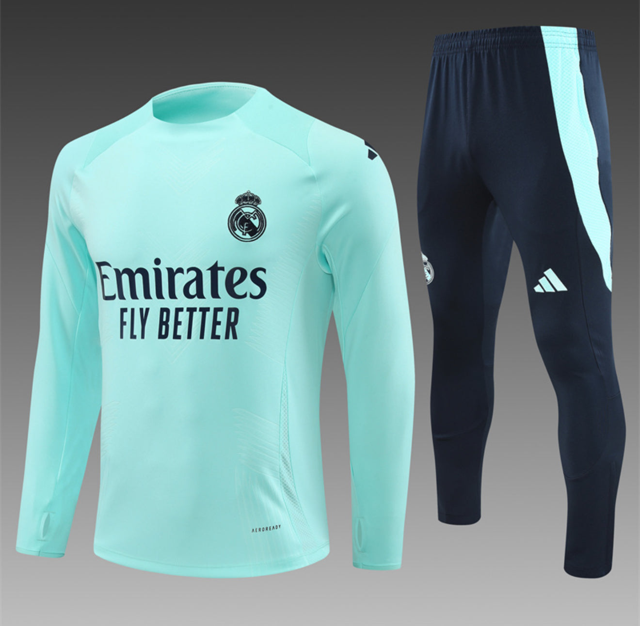 24/25 Real Madrid Light Blue Tracksuit