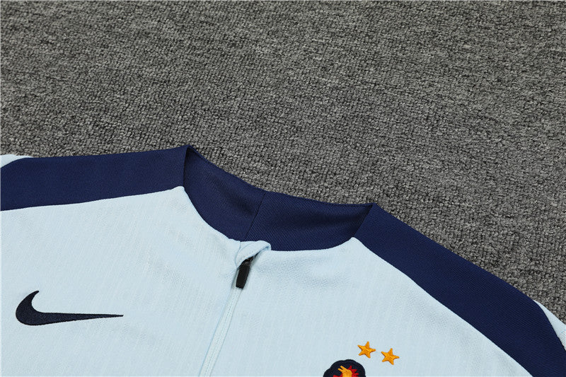 2025 France Light Blue 1/4 Zip Tracksuit