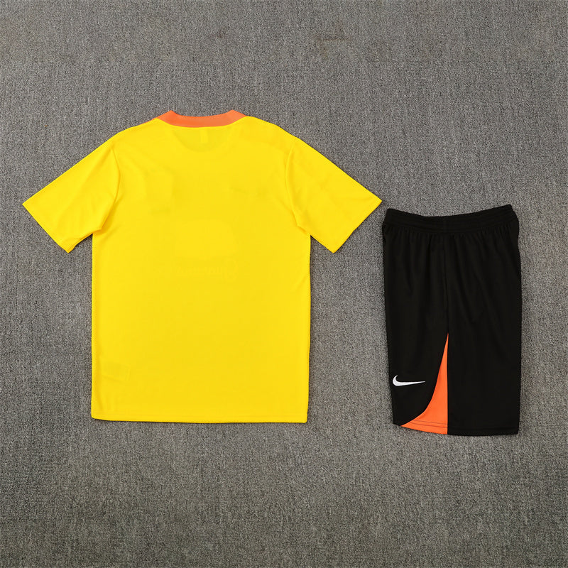 Brazil Yellow/Orange Shorts Training Set