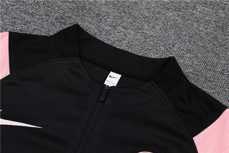 21/22 PSG Pink And Black 1/4 Zip Tracksuit