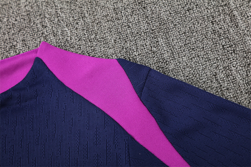 25/26 FC Barcelona Navy/Purple 1/4 Zip Tracksuit