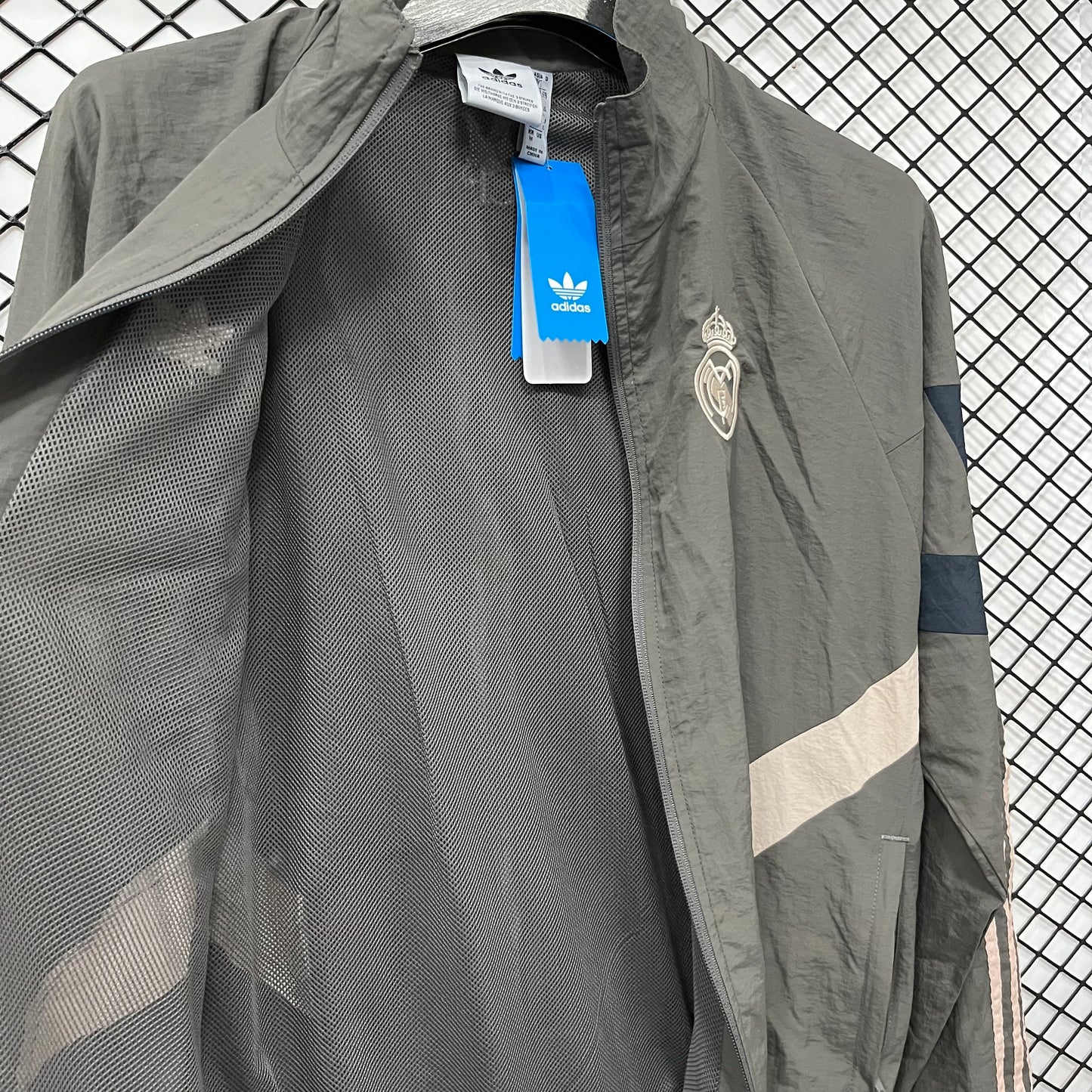Real Madrid Grey Windbreaker