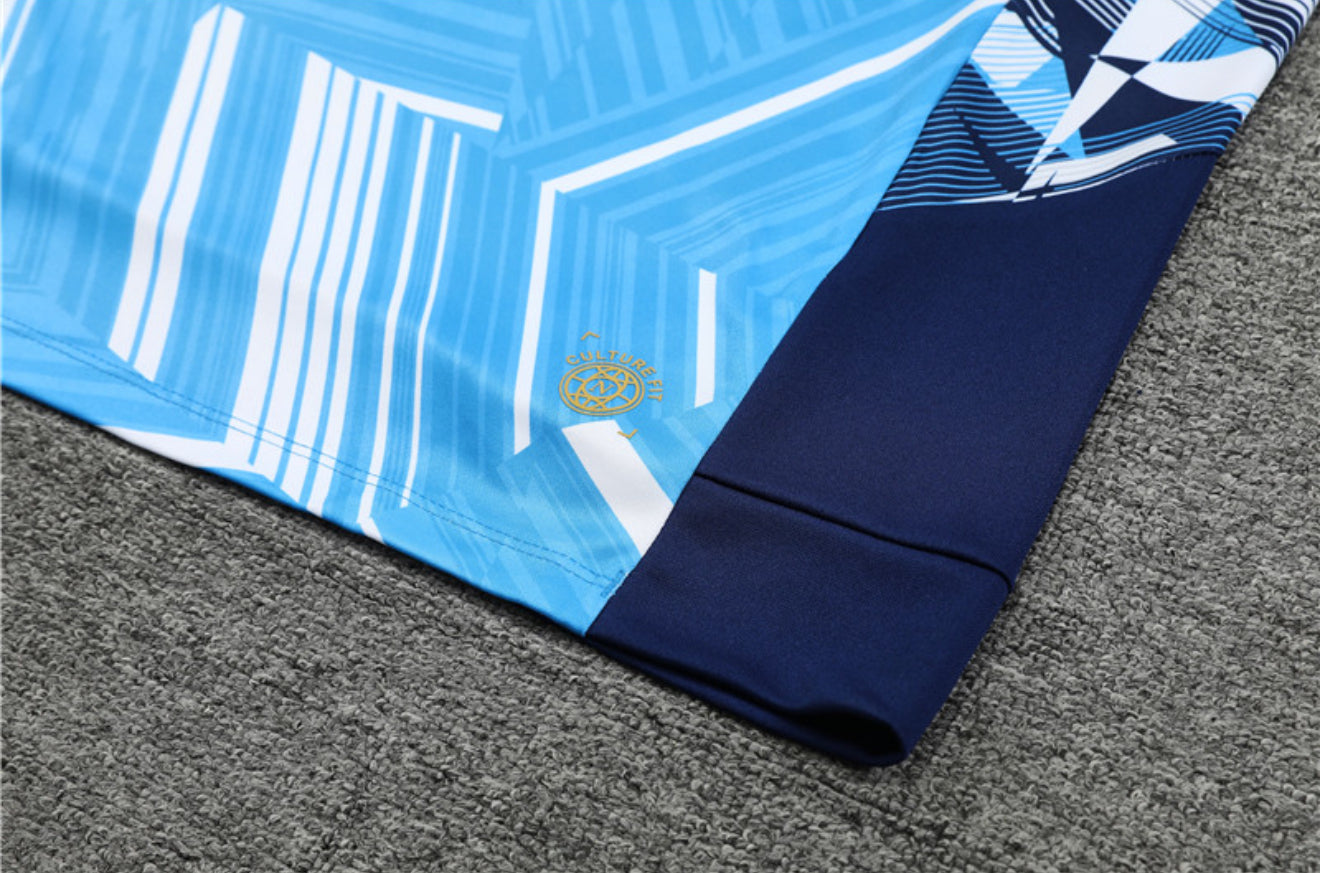 24/25 SSC Napoli Blue 1/4 Zip Tracksuit