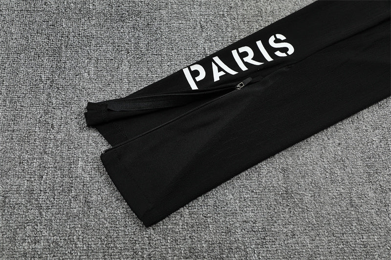 25/26 PSG Black Jumpman 1/4 Zip Tracksuit
