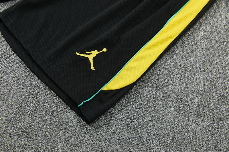 Brazil x Jordan Green/Yellow/Black Shorts Training Set