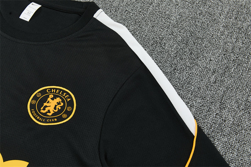 26/27 Chelsea FC Black/Yellow Shorts Training Set