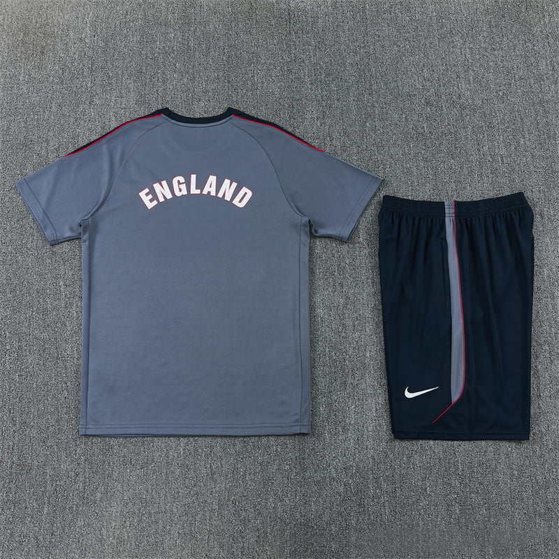 England Grey/Blue Shorts Training Set