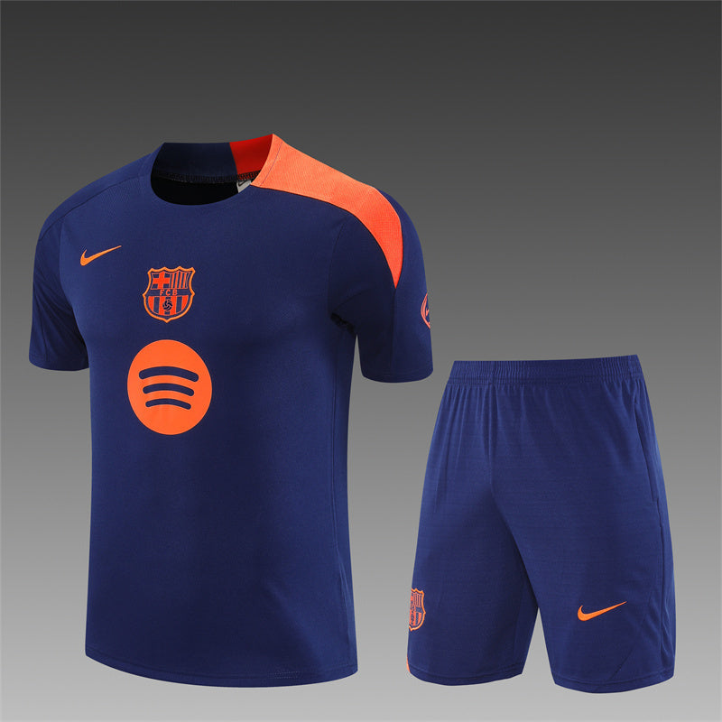 Barcelona T90 Blue Shorts Training Set