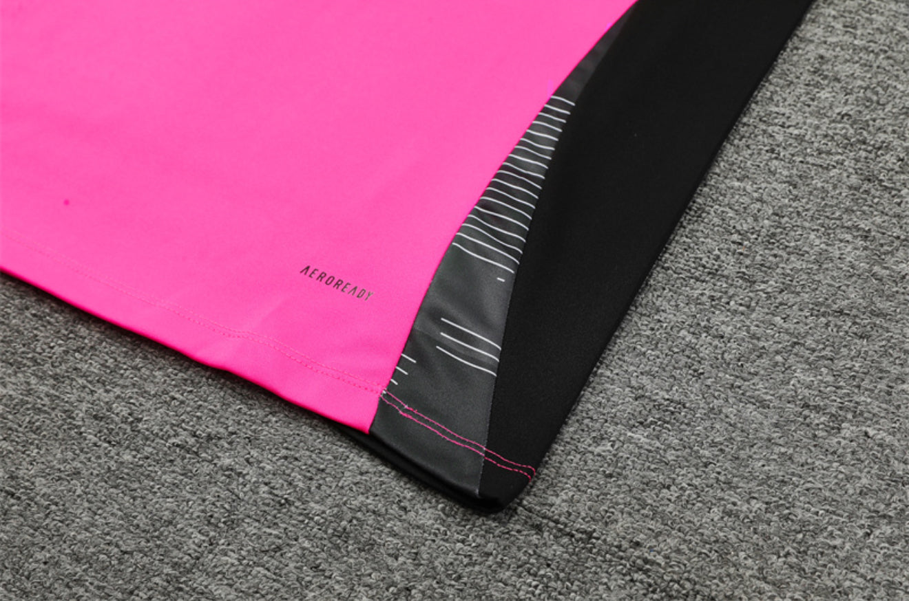 24/25 Real Madrid Pink 1/4 Zip Tracksuit