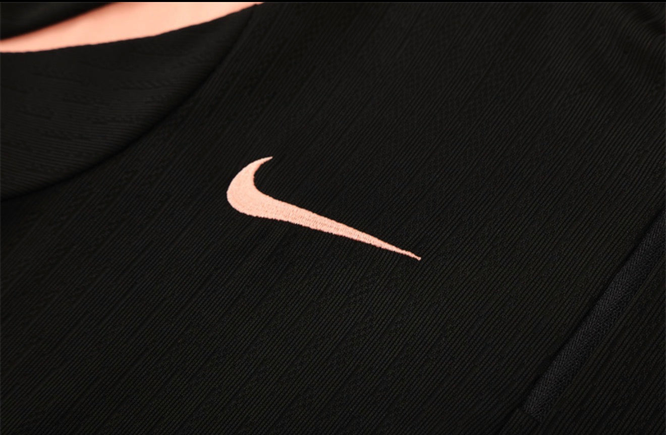 2025 France Black 1/4 Zip Tracksuit