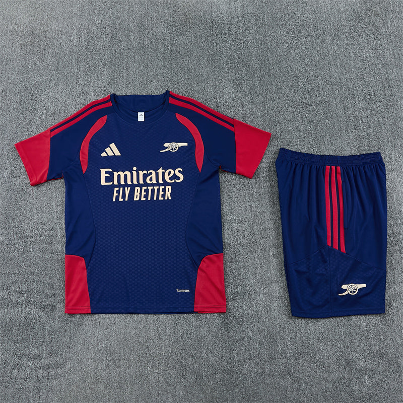 Arsenal Navy And Red Shorts Set