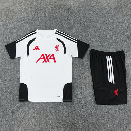 26/27 Liverpool White/Black Shorts Set