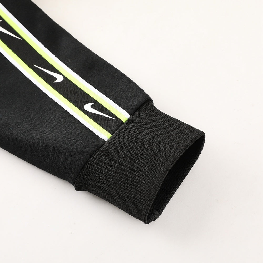 Nike Repeat Volt And Black Hooded Tracksuit