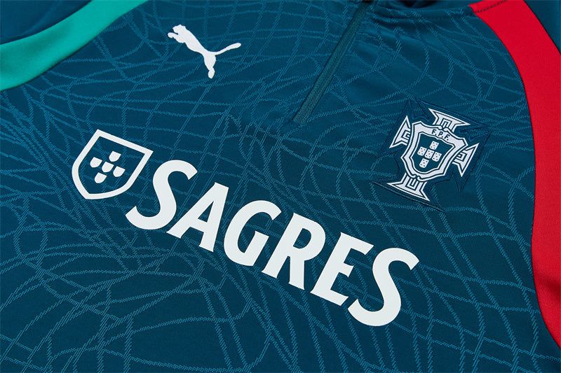 2026 Portugal Green 1/4 Zip Tracksuit