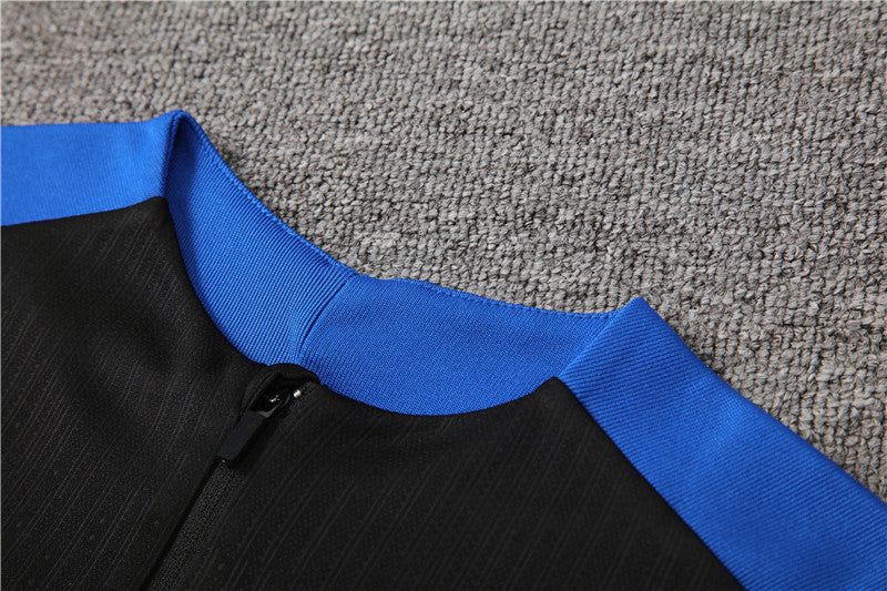 24/25 Inter Milan Black And Blue 1/4 Zip Tracksuit