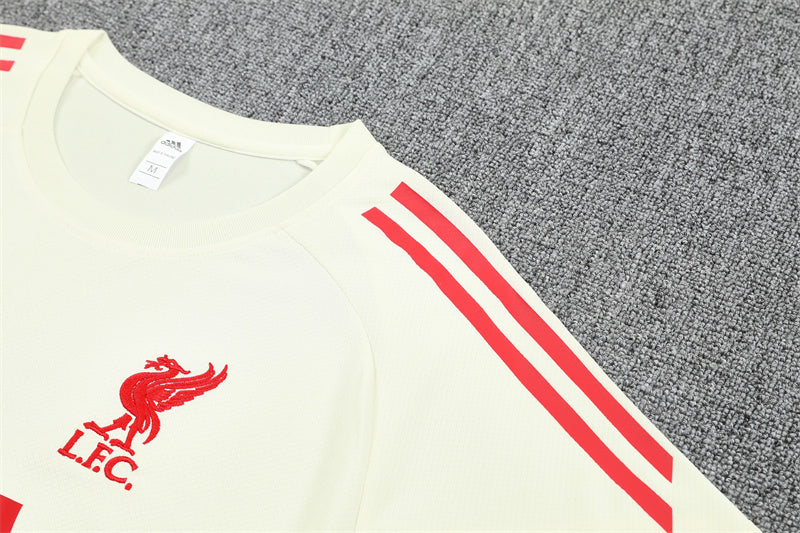 25/26 Liverpool Cream/Black Shorts Training Set