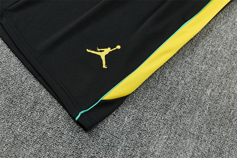 Brazil x Jordan Black/Yellow Shorts Training Set