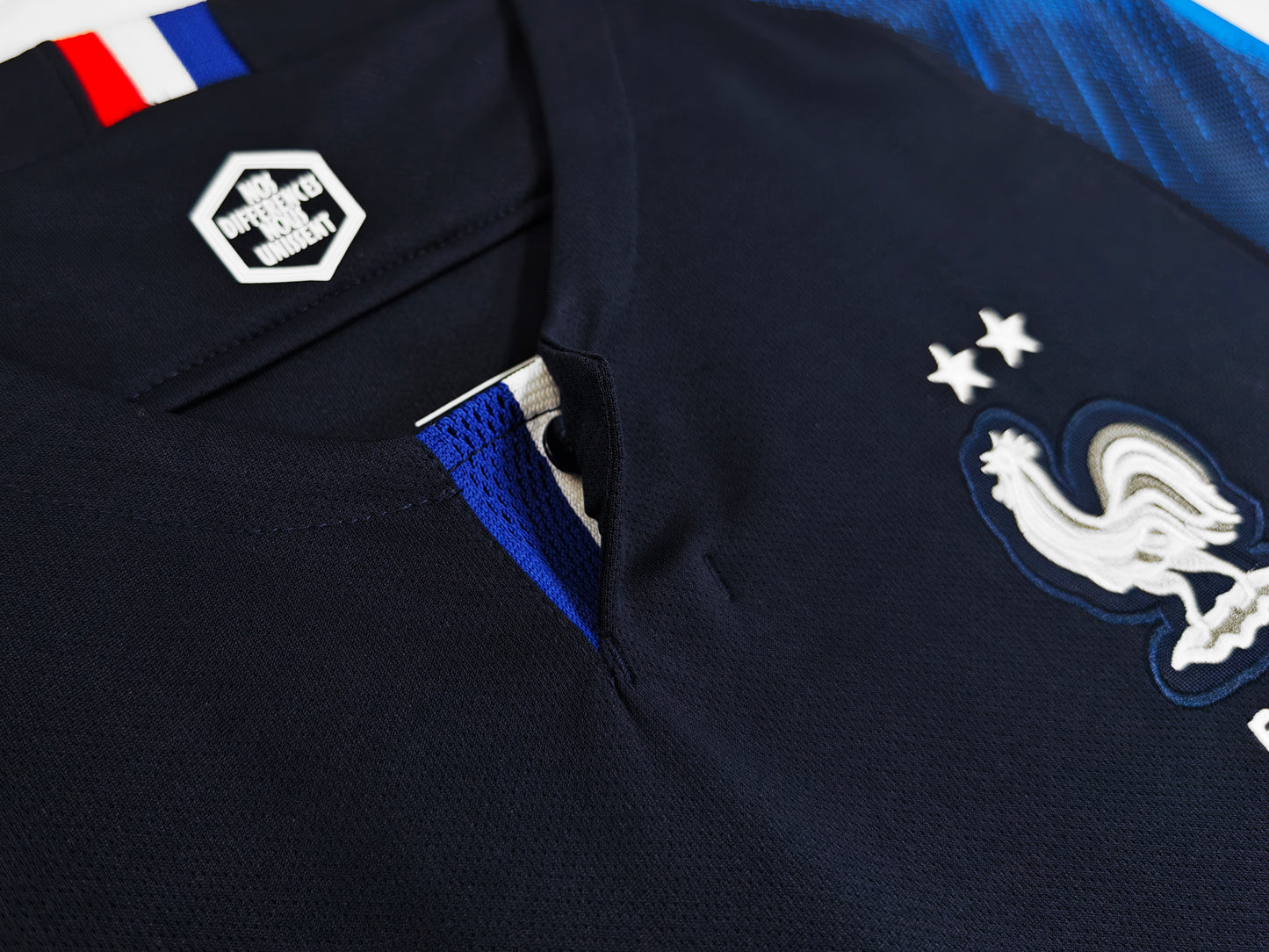 2018 France Retro Home Jersey (Long Sleeve)