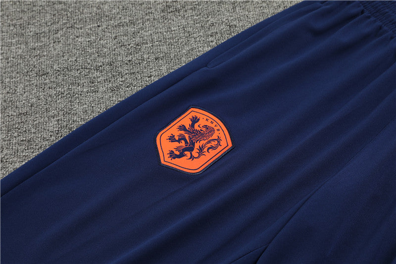 2025 Netherlands Dark Blue 1/4 Zip Tracksuit