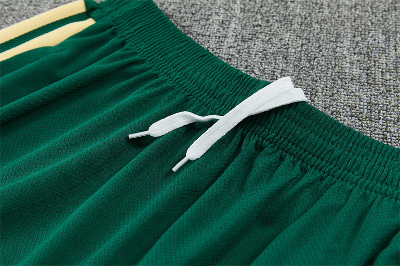 26/27 Real Madrid Green/Gold Shorts Training Set
