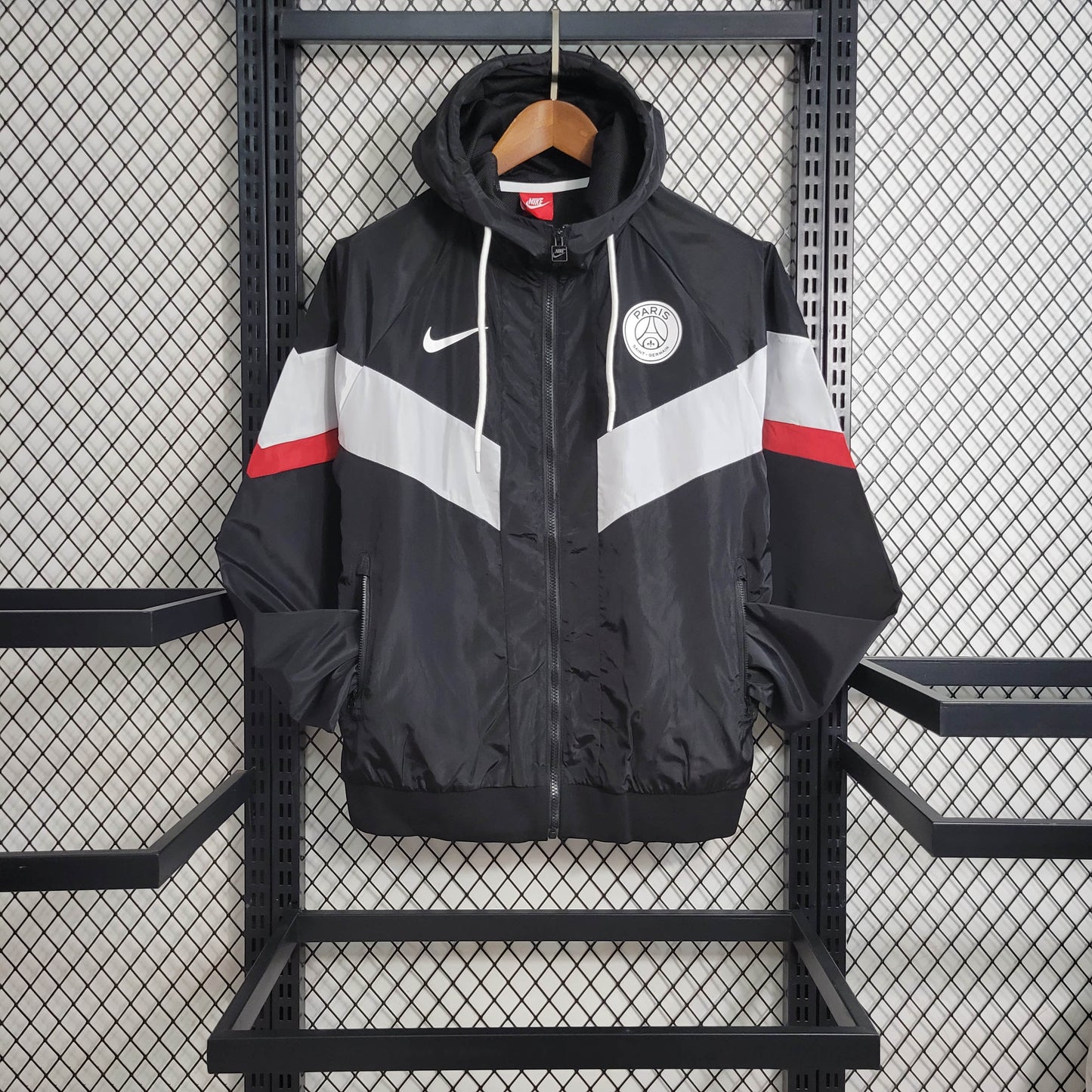 PSG Black, White And Red Windbreaker