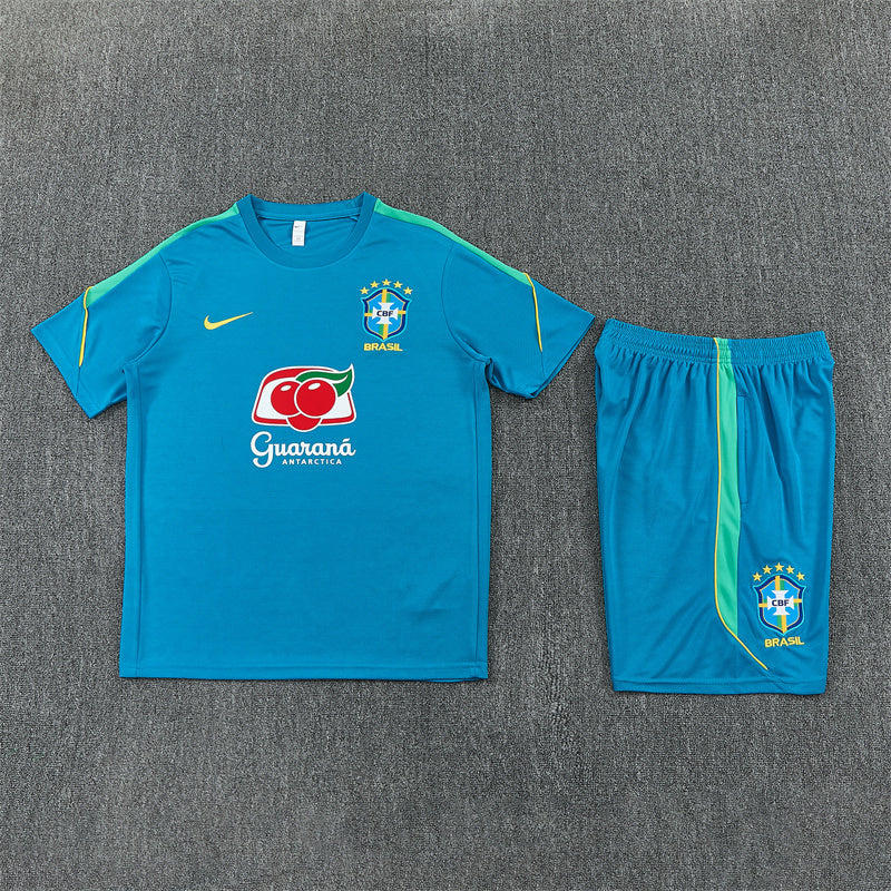 Brazil Aqua Blue Shorts Training Set