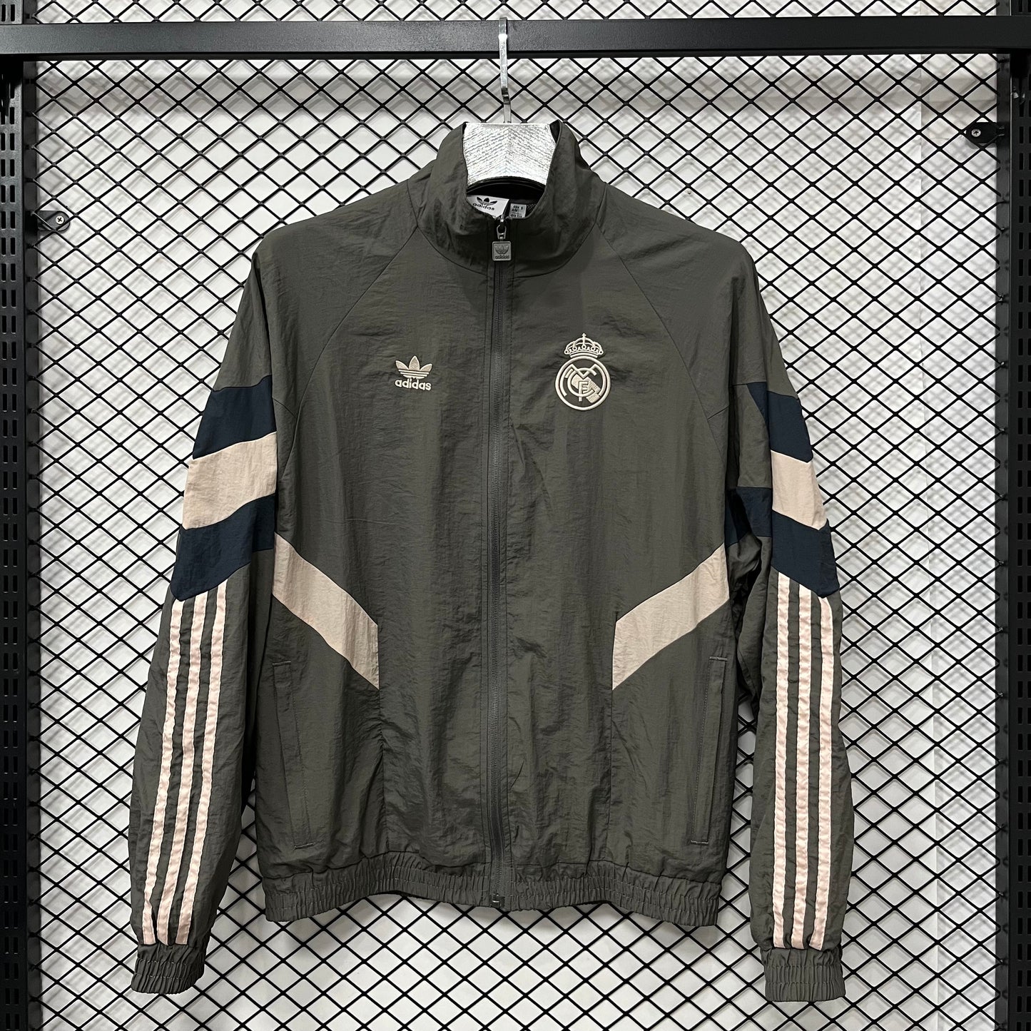 Real Madrid Grey Windbreaker
