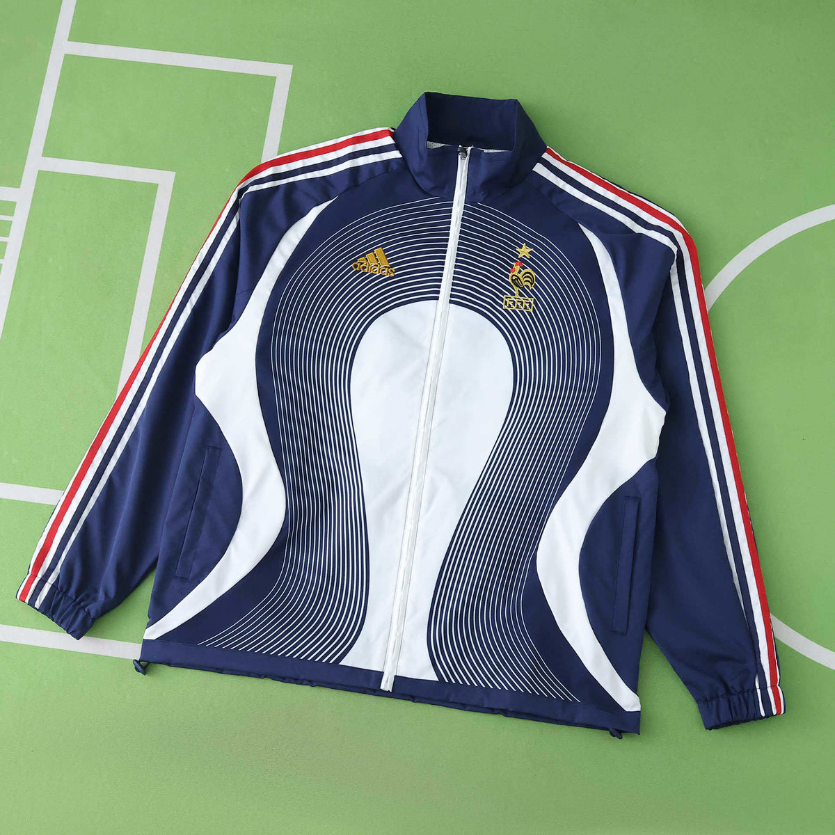 France Retro Windbreaker
