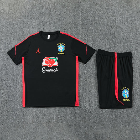 Brazil x Jordan Black/Red Shorts Training Set
