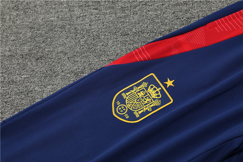 2025 Spain Blue 1/4 Zip Tracksuit