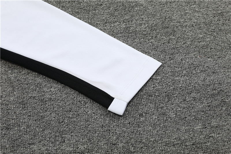 23/24 PSG White And Black 1/4 Zip Tracksuit