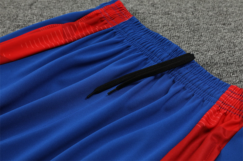 2025 Japan White, Blue And Orange 1/4 Zip Tracksuit
