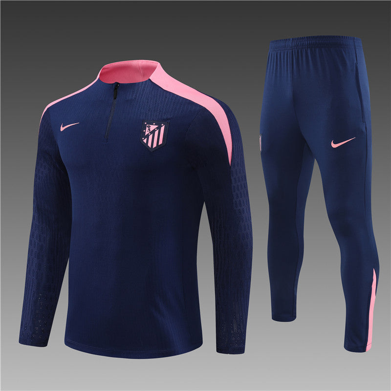 24/25 Atletico Madrid Dark Blue 1/4 Zip Tracksuit