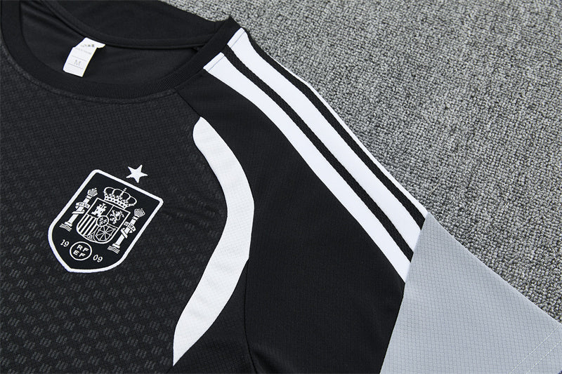 Spain Grey/Black Shorts Training Set