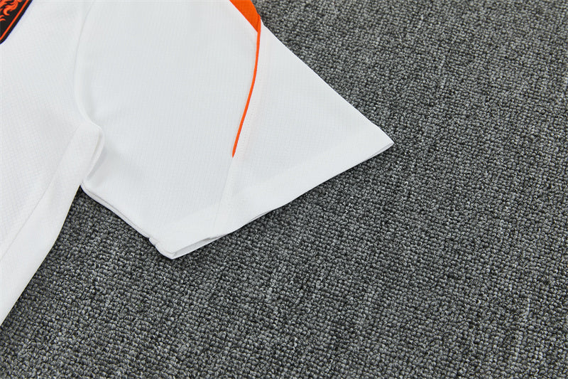 Netherlands White/Orange/Black Shorts Training Set