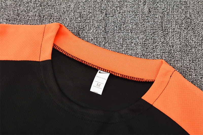 Brazil Black/Orange Shorts Training Set