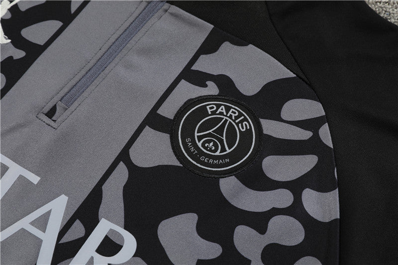 23/24 Jordan x PSG Grey Camo 1/4 Zip Tracksuit