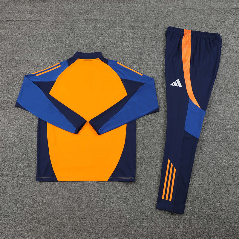 24/25 Juventus Orange 1/4 Zip Tracksuit