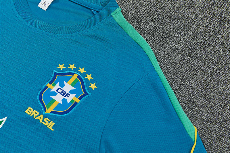 Brazil Aqua Blue Shorts Training Set