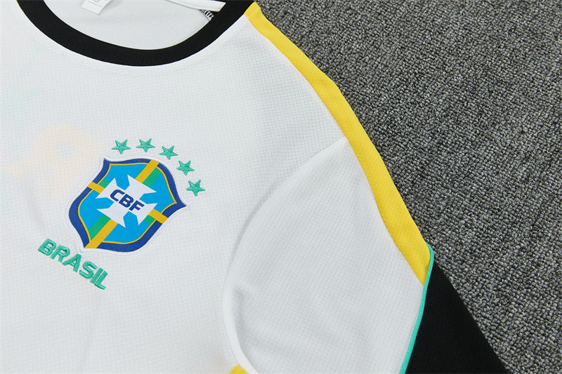 Brazil x Jordan White/Yellow/Black Shorts Training Set