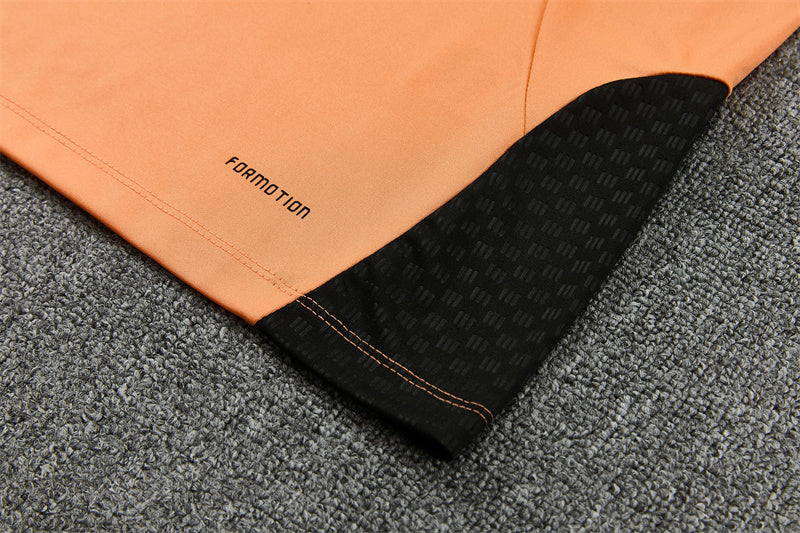 26/27 Arsenal FC Orange And Black 1/4 Zip Tracksuit