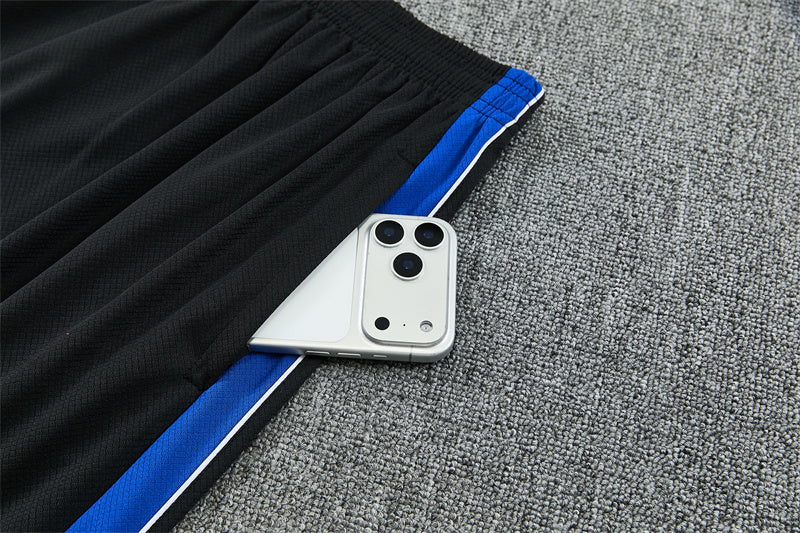 26/27 Atletico Madrid Black/Blue Shorts Training Set