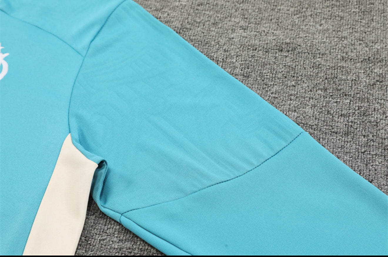 24/25 Marseille Blue 1/4 Zip Tracksuit