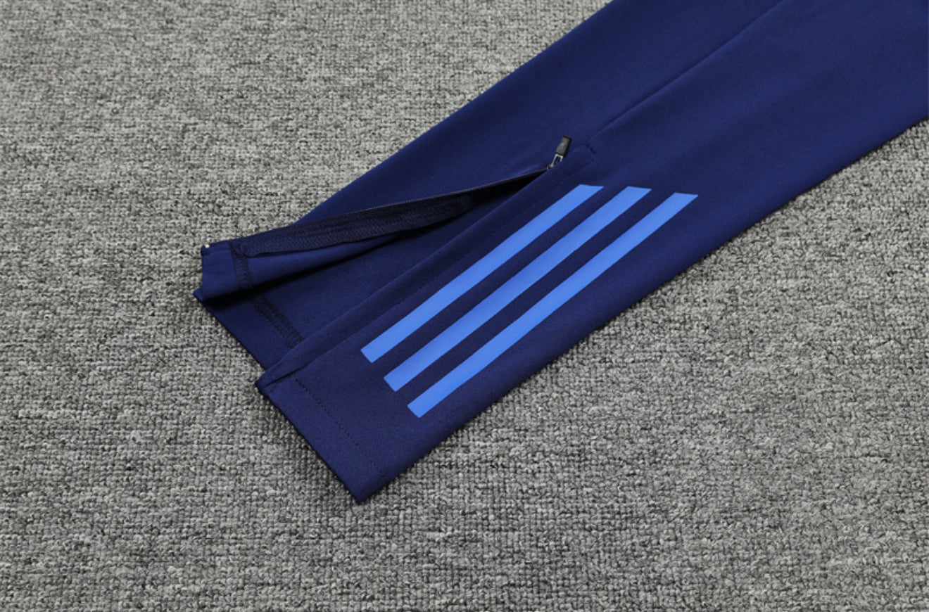 24/25 Al Nassr Blue 1/4 Zip Training Tracksuit